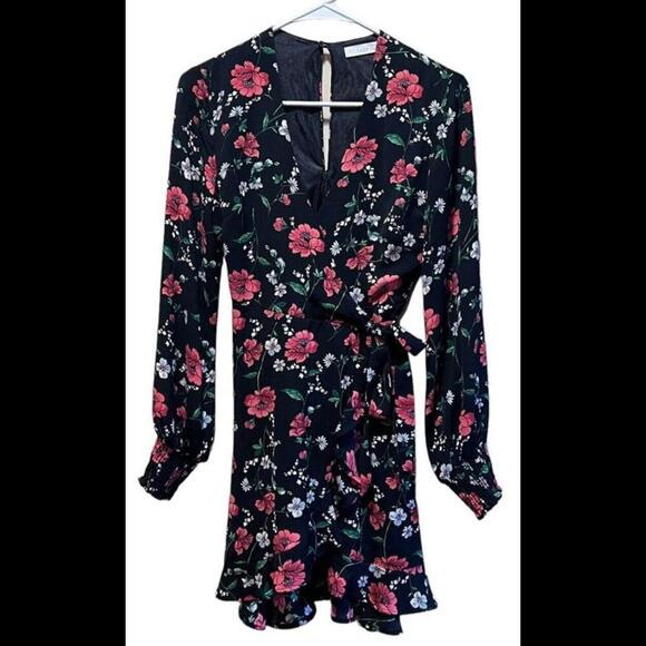 Lush | NWOT Floral Maxi Dress With Side Slit Women's size XS Multicolor - Picture 1 of 4